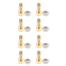 8x Pure Copper Plated Headphone Connector MMCX Screws Earphone Accessories