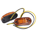 10 2 LED Amber Side Marker Light Clearance Lamp fit for Trailer Truck Boat Lorry