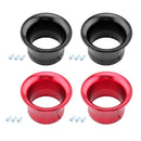 4pcs 50mm Air Filter Velocity Stack Kit for PWK24 PWK26 Carburetor Red&Black