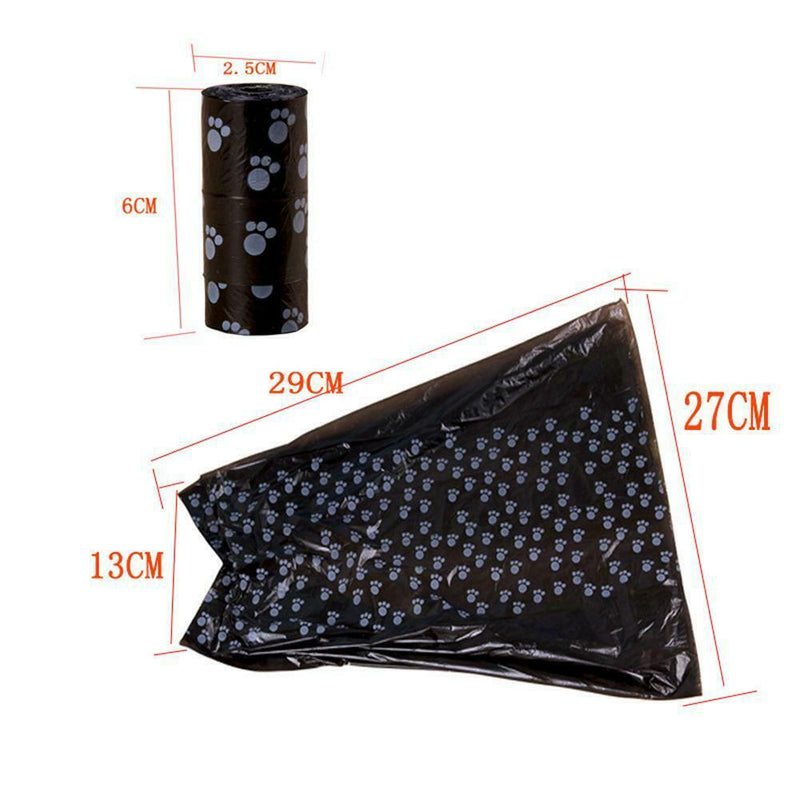 1 Roll/15bags Dog Pet Puppy Poo Poop Waste Toilet Strong Large Bags Color Random