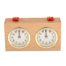 Analog Chess Clock Timer Wind-Up Mechanical Chess Clock Wooden   for Board Games