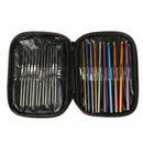22pcs Set Aluminum Crochet Hooks Needles Knit Multi Color Weave Craft Yarn