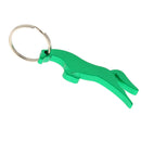 Aluminum Horse Simple Bottle Opener Key Ring Keychain Bag Pendent Green