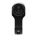 Aluminum 7/8in Motorcycle Handlebar Headlight On/Off Switch w/ LED (Black)