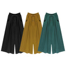 Spring Autumn Ladies Loose Streetwear Plus Size Elegant Femme Wide Leg Pant