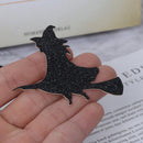 14pcs Halloween Cake Toppers Ghost Cat Bats Spider Witch Cupcake Flags Toppe Hn