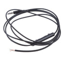 3.5mm DIY Earphone Audio Cable with Mic Volume Control Headphone Wire Black