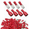 100Pcs Female&Male Spade Insulated Connectors Crimp Electrical Wire Terminal