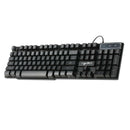 Novelty Backlit Gaming Keyboard, Russian-English Dual Characters 104-Key