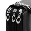 120 Slots Pencil Case PU Leather Handy Multi-layer Large Zipper Pen Bag wit