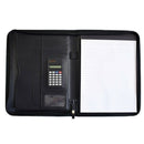 A4 Multi-Function Business Zipper Manager with Calculator Spot PU Folder Da P2J1