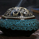 Stick Incense Burner And Cone Incense Burner Holder Blue