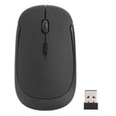 2.4G Wireless Mouse Optical 4 Button 1600DPI Mice w/USB Receiver (Black)