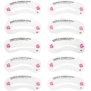 24Pcs/set Eyebrow Stencil Grooming Eyebrows Makeup DIY Kit Design Guide COS