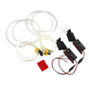 Automotive 131mm 6500K White Light Car CCFL SMD LED Angel Eyes Halo Rings Kit -