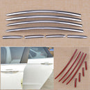 8pcs/set Chrome Door Handle Stripes Cover Trim Fit Ford Fusion Mondeo 1.5T