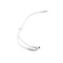 3.5mm AUX Audio Mic Splitter Cable Earphone Headphone Adapter 1 Male To 2-F S9E5