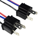 1 Pair 9003 H4 Bulb Socket Male Adapter Connector for Headlight Fog Lamp
