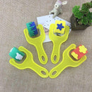 4pcs Sponge Painting Brush Early Childhood Education Graffiti Tool(Random)