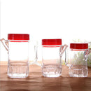 Oil Vinegar Pourer Glass Bottle Sauce Dispenser Pourer Cruet -380ML