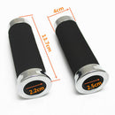 Left & Right Hand Grips Universal Fit For 7/8'' 22mm Handlebar Motorcycle