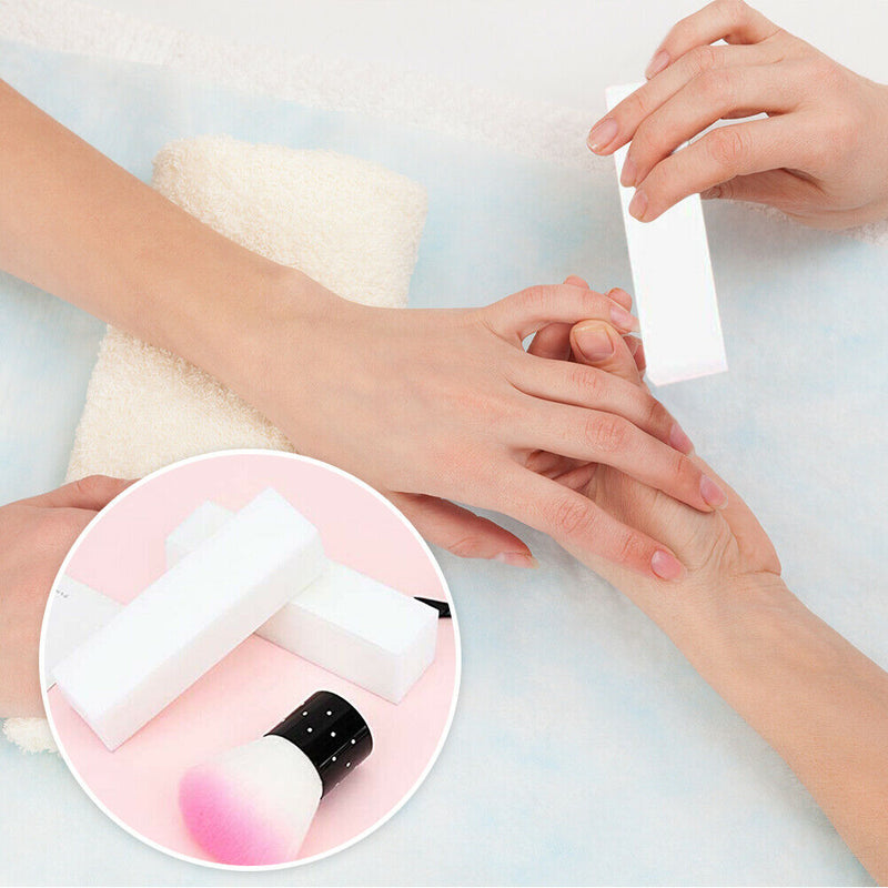 10pcs Nail Art Buffers Sanding Block Buffing Grinding Polishing Nail File