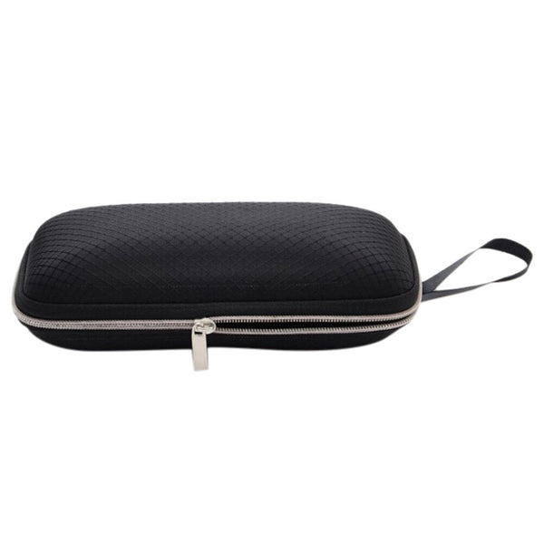 Hard Portable Rectangle Grid Zipper Glasses Case Eyewear Box for Sunglasses  Gw