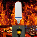 E27 96 SMD 2835 LED Flame Bulb Emulation Colorful Fire Effect Flicker Lamp