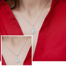 Fashion Necklace Pendant Women White Sapphire Wedding Jewlery New