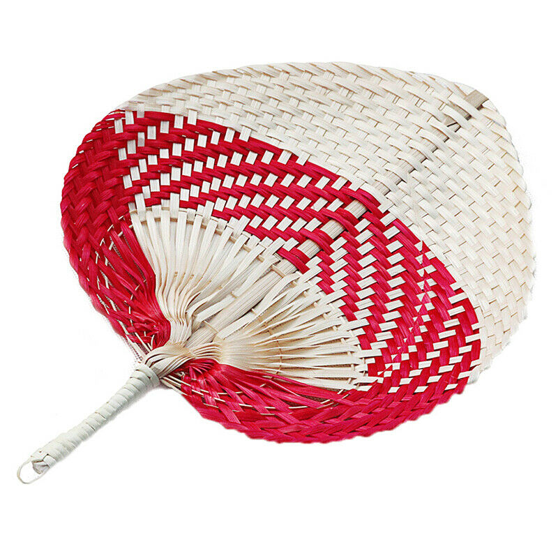 DIY Hand Made Fan Peach Shaped Bamboo Mosquito Repellent Summer Cool Air FaS Bj