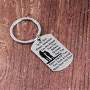 To My Son/Love Stainless Steel Pendant Necklace + Keychain Gift Braver Stronger