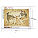 5D DIY Full Drill Diamond Painting Deer Cross Stitch Embroidery Gift (H077)