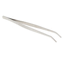 5 Pcs Stainless Steel Tweezers Reptile Gardening Bent Feeding Tool Curve