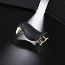 Crow Brooch Black Paint Bird Enamel Brooches Men Women Suits Dress Hat Coll F7A8