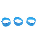 3pcs Cable Fastening Wraps Wire Organizer Management for Tablet PC TV blue