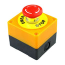 2Pcs Red Mushroom Emergency Stop Shut Off Push Button Switch No + Nc 22Mm C