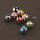 20x Metallic Style Acrylic Loose Beads for DIY Necklace Bracelet Jewelry