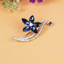 New Flower Rhinestone Crystal Women Wedding Party Jewelry Brooches Pin