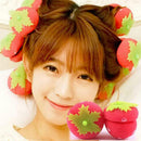 6pcs Rollers Curlers Strawberry Balls Hair Care Soft Sponge Lovely DIY Tool G8
