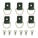 6PC Canoe Kayak D Rings Fitting Outfitting Fishing Rigging Bungee Kit Acces V4P4