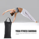 2pcs Yoga Fitness Empty Sandbag Dance Training Weighted Sand Bag (Black) A