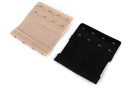 2pcs Elastic 4 Eye Hook Bra Extension Extender, Black And complexion T2M4
