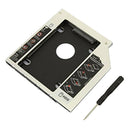 Black Plastic 2.5in 9.5mm Hard Drive Disk Caddy Adapter Case For CD/DVD-ROM