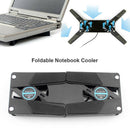 Laptop Cooler with 2 Fans USB Powered Foldable Cooling Pad for Notebook PC
