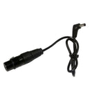 90 Degree Right Angle DC to 4pin XLR Adapter Converter Adaptor Power Cable Cord