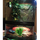 2x Plastic Green Bamboo Leaf Plants for Terrarium Aquarium   Tank Decor