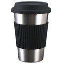 500Ml Travel Coffee Mug Creative With Silicone Lid Stainless Steel Cups And
