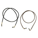 2x PU Leather Stripe Eyeglasses Chain Holder Retainer Spectacles Rope Neck Cord