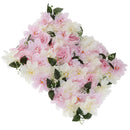 Artificial Rose Flower Wall Spring Flower Backdrop Pink+White