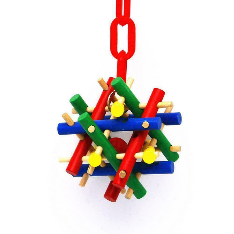 Parrot Toys Bird Ball Stick Cockatiel Perch Budgie Decor Cage Parakeet Supp Y5S2